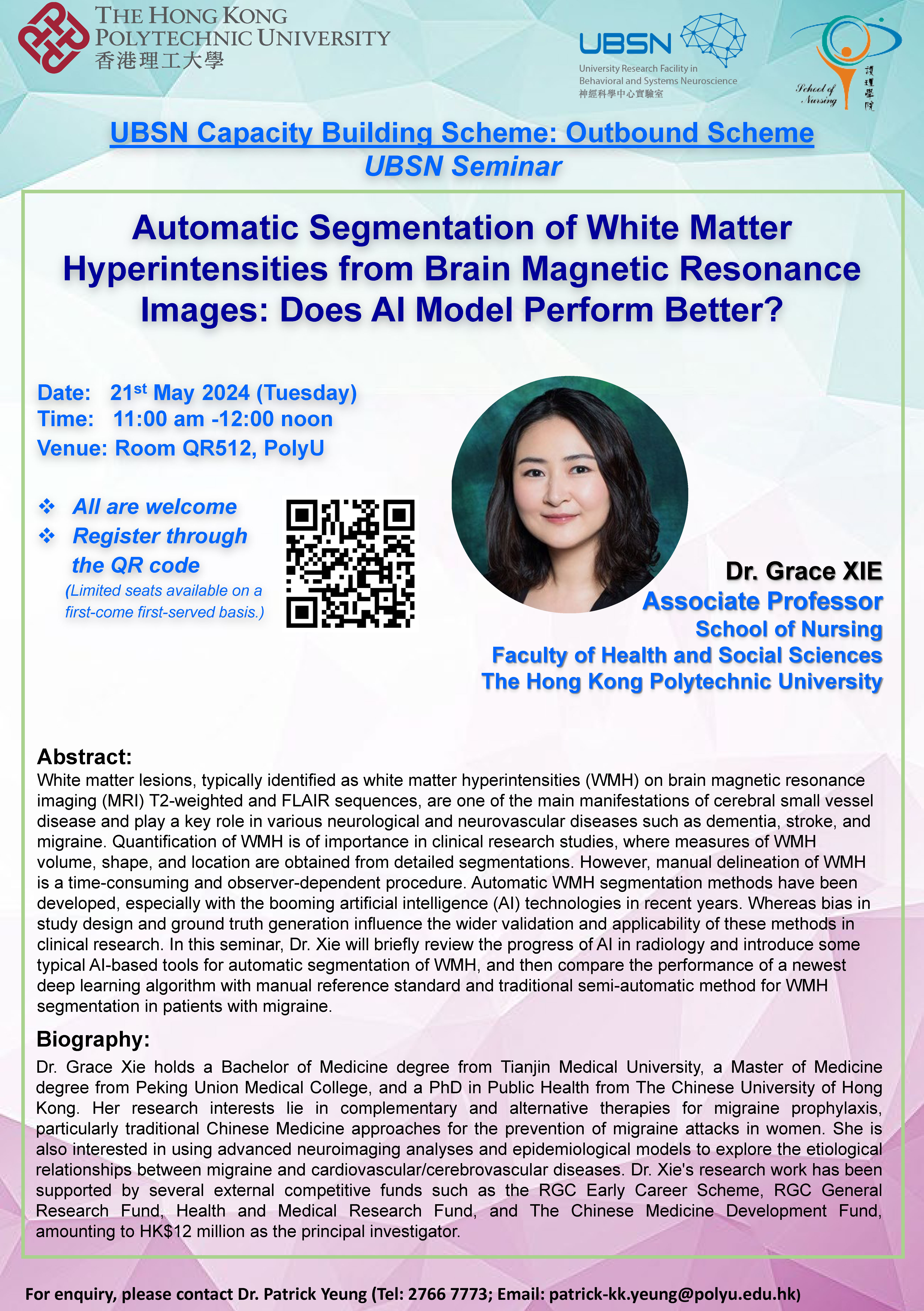 Capacity Building Scheme Seminar_Dr Grace Xie_poster_1 May 2024_MLM
